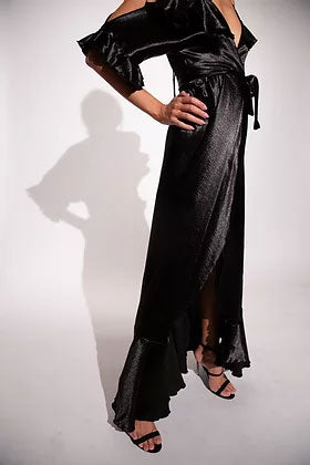 zendaya satin wrap dress Zendaya goes back to basics in backless satin gown at 'Euphoria' Season 3 premiere