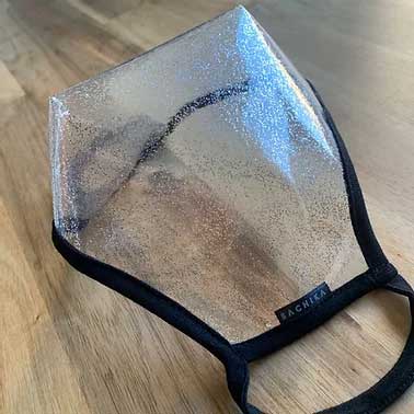 SACHIKA Transparent Sparkly Clear Face Mask -USA Made - SACHIKA® - Official Site 
