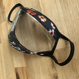 Teacher Flower Print Clear Window Mask Adult/Child Transparent Clear Mask by SACHIKA - SACHIKA® - Official Site 