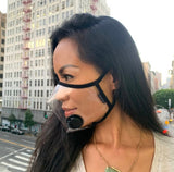 Reveal BLACK Face Mask 100% Transparent Clear Mask by SACHIKA Made in the USA - SACHIKA® - Official Site 